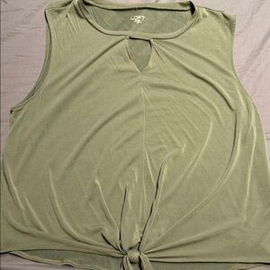 Loft cut out V tank top